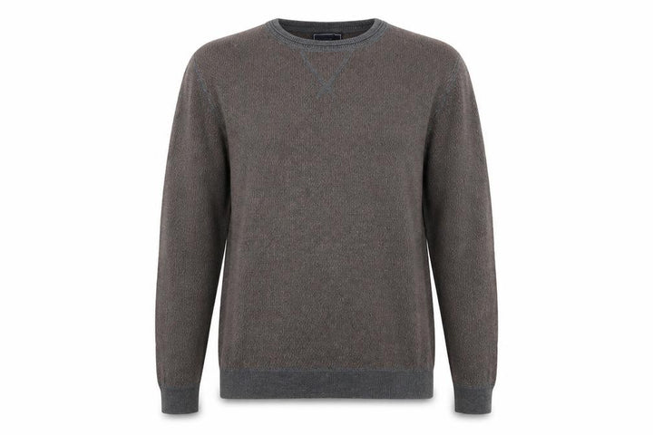John Lewis Men's Brown Cotton Pullover Jumper M
