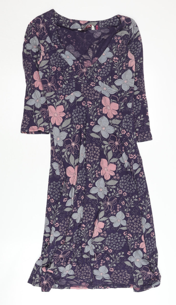 White Stuff Women's Floral V-Neck Dress, Size 8