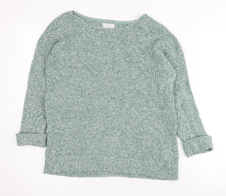 FatFace Women's Green Cotton Pullover Jumper Size 10