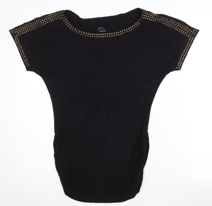 Grace Women's Studded Black XS T-Shirt