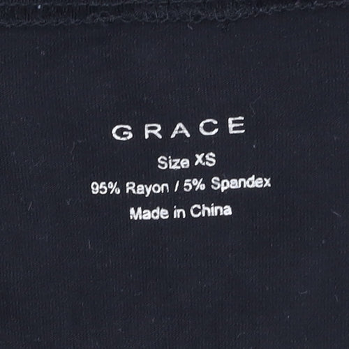 Grace Women's Studded Black XS T-Shirt