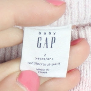 Baby Gap Girls Pink Striped Cotton Tunic Jumper 2 Years