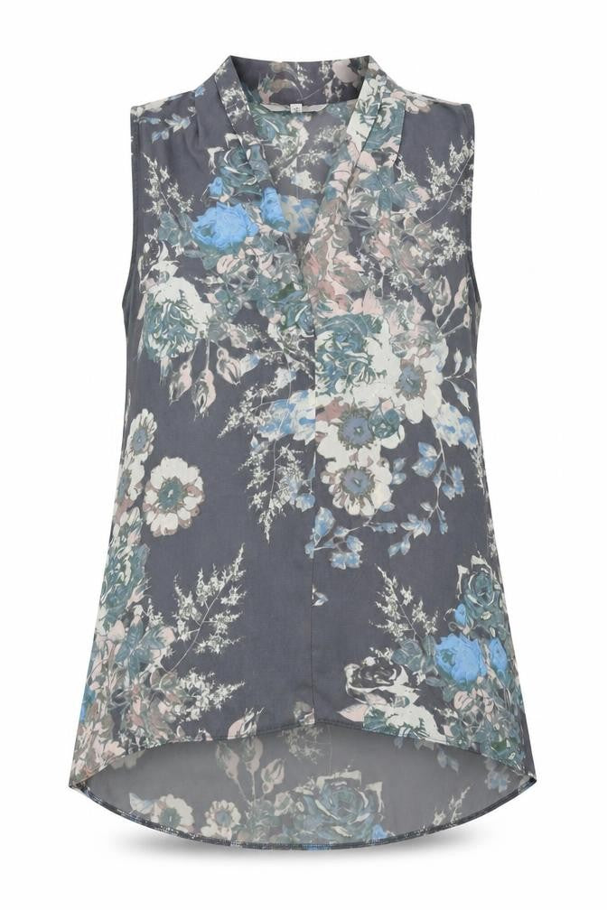 Front view of Next Women’s Multicoloured Floral Blouse, size UK 8, Summer Style