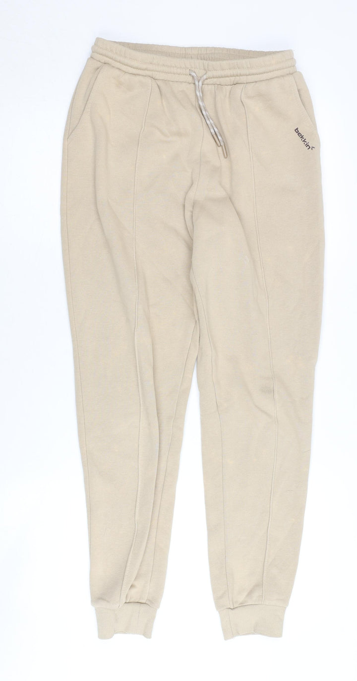 Bekkin Beige Unisex Jogger Trousers Size 10