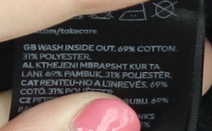 H&M x SmileyWorld Girls Black Pullover Sweatshirt 11-12Y