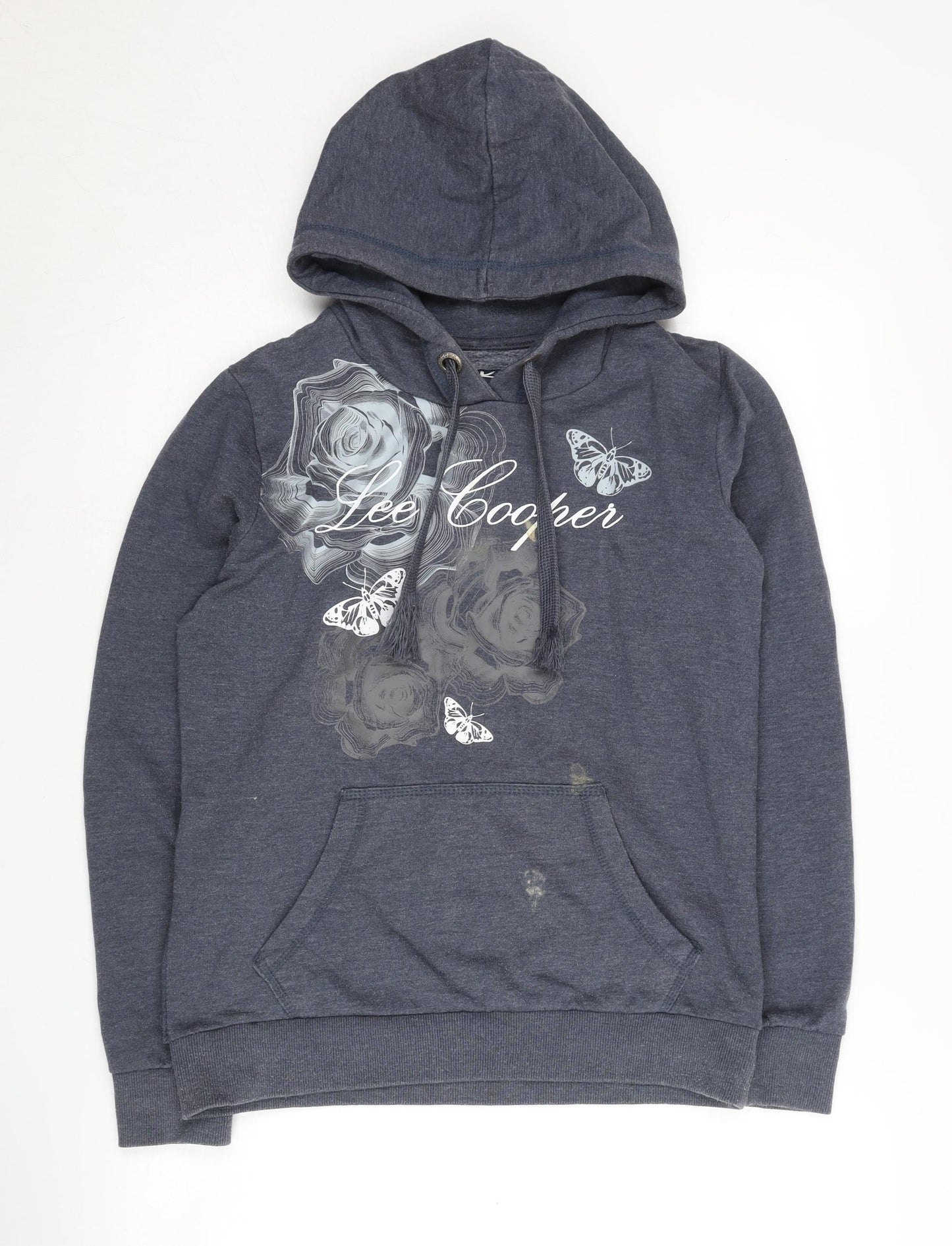 Lee Cooper Women's Blue Graphic Hoodie Size 10