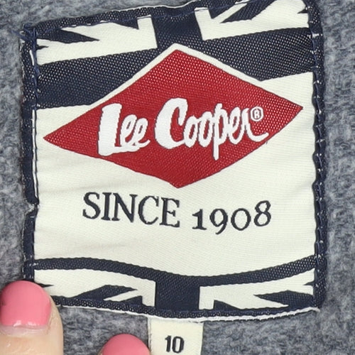 Lee Cooper Women's Blue Graphic Hoodie Size 10