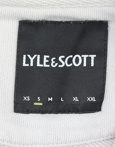 Lyle & Scott Men's Ivory Hoodie M Pullover Logo Style