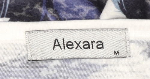 Alexara Women's Blue Floral Long Sleeve T-Shirt