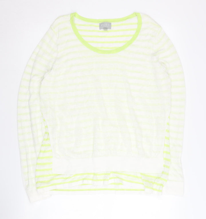 Pure Collection Women's Multicoloured Pullover Jumper Size 16