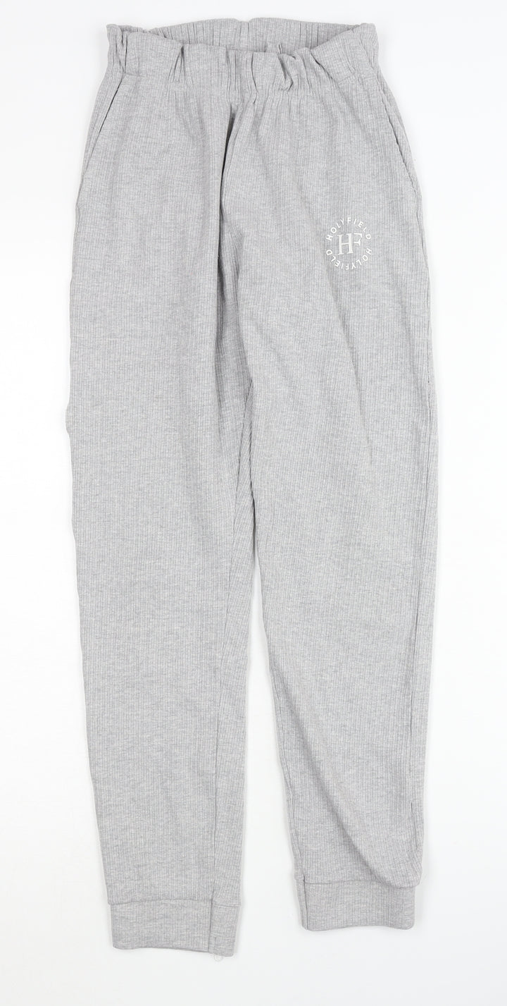 Holyfield Girls Grey Jogger Trousers 10-12 Years Casual Wear
