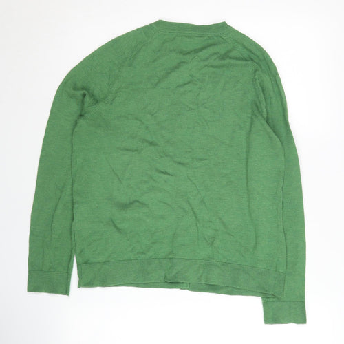 John Lewis Green Cardigan Women Size 10 Knit Button