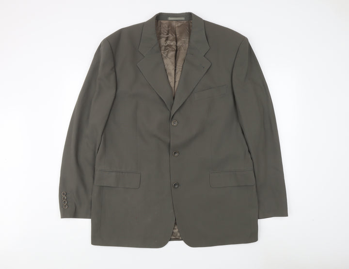 Hugo Boss Men's Grey Wool Blazer Jacket 54