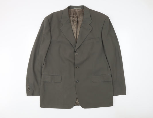 Hugo Boss Men's Grey Wool Blazer Jacket 54