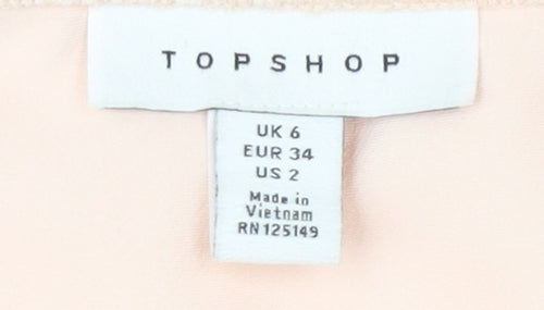 Topshop Women’s Ivory Pencil Skirt, UK 6