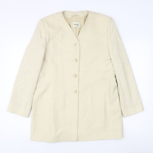 Viyella Women's Beige Suit Jacket Size 12