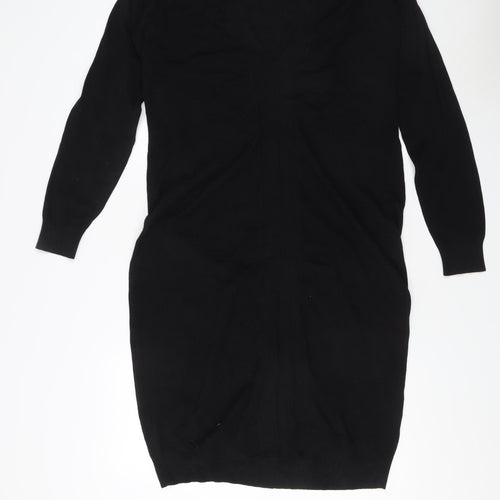 Capsule Women's Black V-Neck Jumper Size 16/18