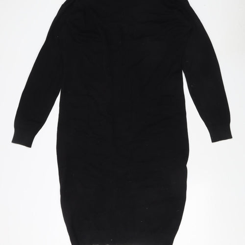 Capsule Women's Black V-Neck Jumper Size 16/18