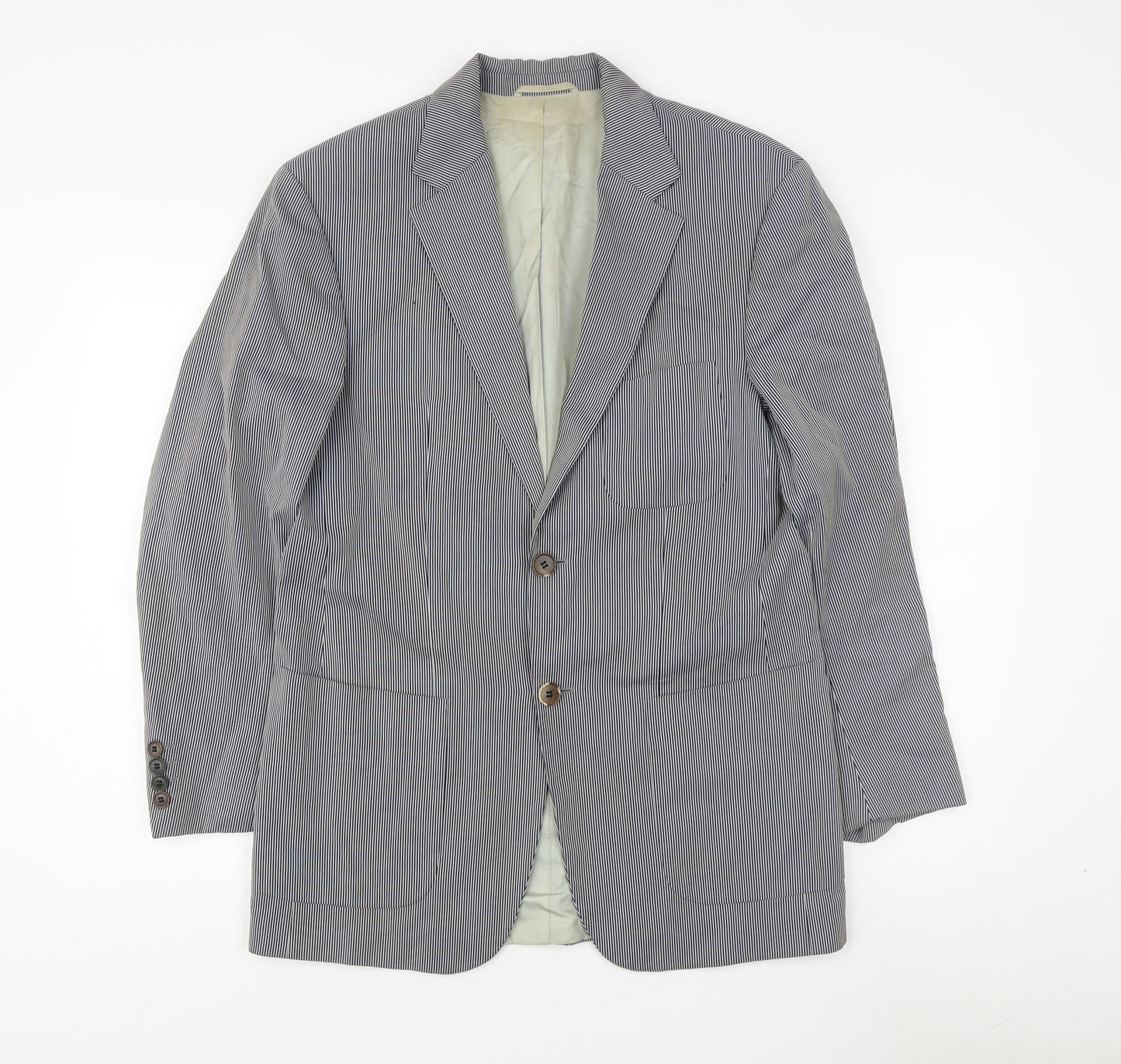 Boss Hugo Boss Men's Black & White Striped Blazer Jacket M