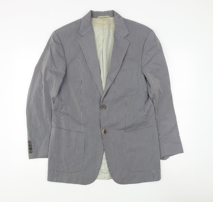 Boss Hugo Boss Men's Black & White Striped Blazer Jacket M