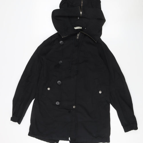 DKNY Women’s Black XS Parka Jacket with Hood