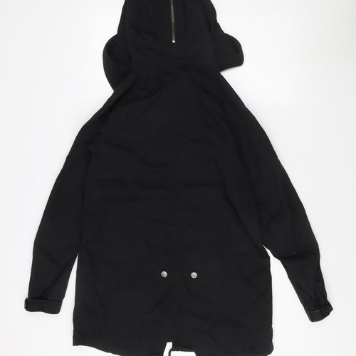 DKNY Women’s Black XS Parka Jacket with Hood