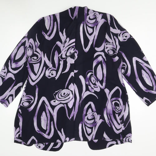 Essence Women's Multicoloured Long Coat Size 20