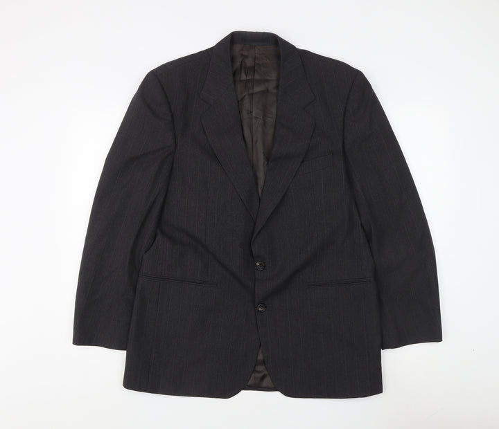 Aquascutum Men's Grey Blazer, Size 40, Classic Style