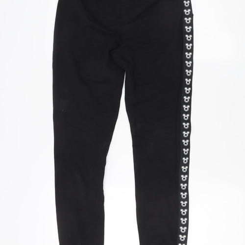Mickey Mouse Unisex Kids Black Jogger Tracksuit with Side Stripe Size 152