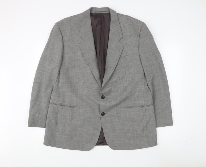 Baumler Men's Grey Check Blazer Jacket Size 48S