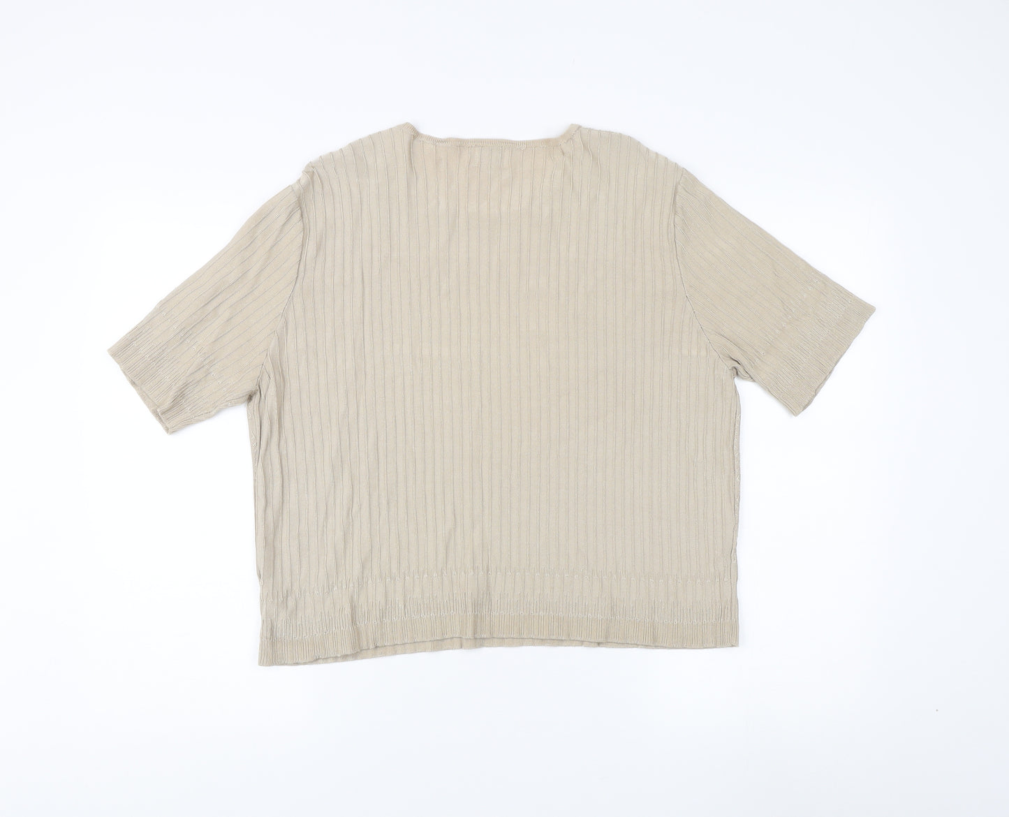 Viyella Women's Beige XL Basic Knit Top