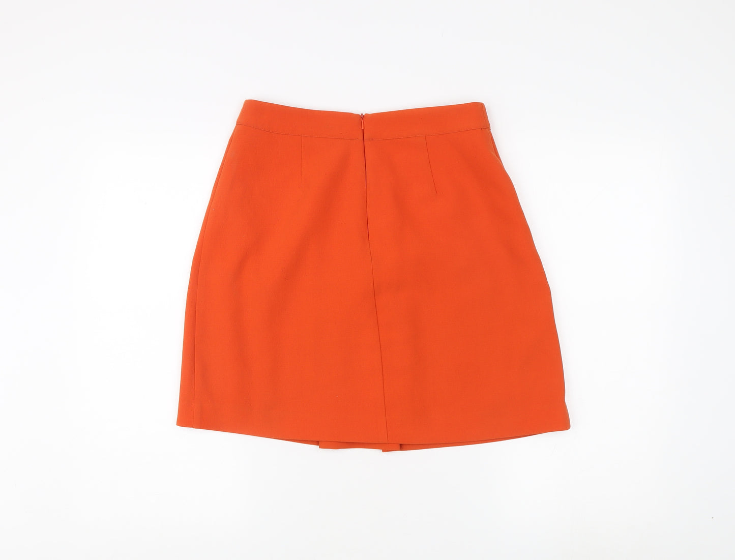 Warehouse Women's Orange A-Line Skirt Size 10