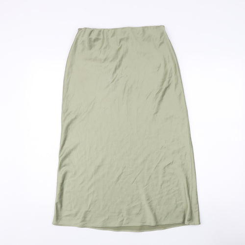 Warehouse Women's Green Skirt Size 12 Polyester