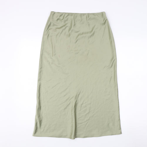 Warehouse Women's Green Skirt Size 12 Polyester