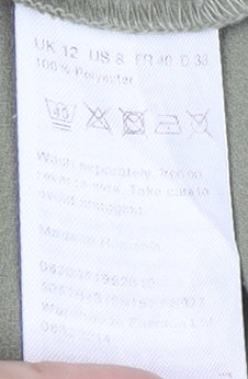 Warehouse Women's Green Skirt Size 12 Polyester