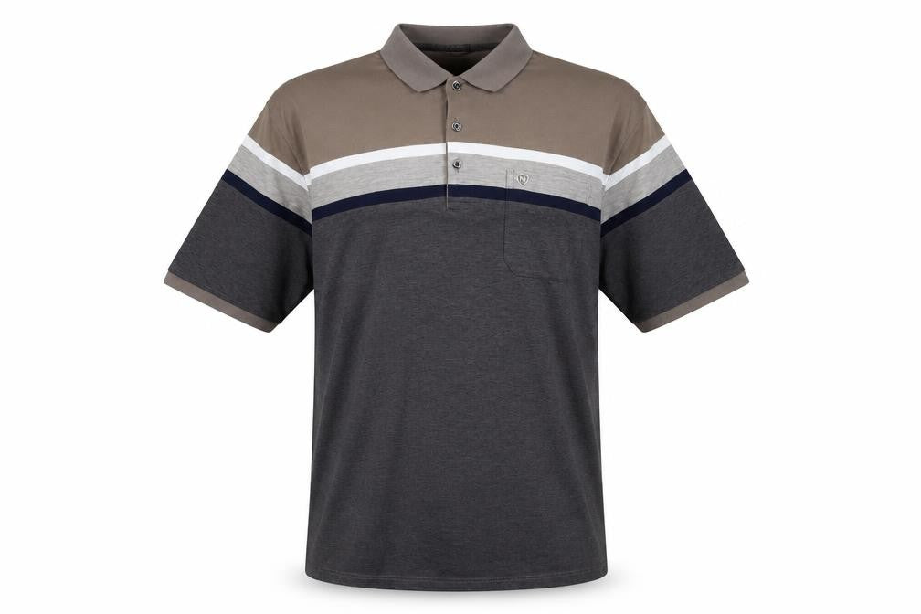 Front view of Charles Norton Men's Multicoloured Polo Shirt XXL
