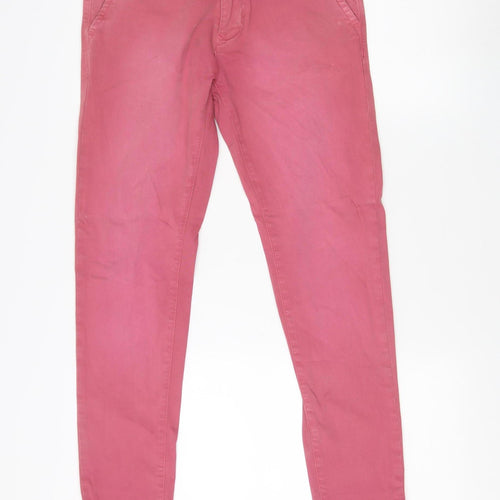 Superdry Women's Pink Jeans - Small, Comfortable Fit