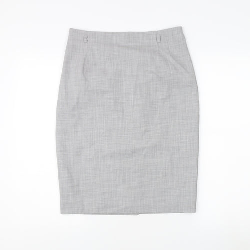 Marks and Spencer Women's Grey Pencil Skirt Size 10