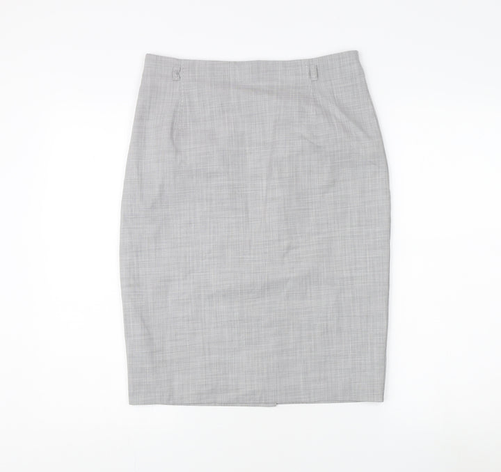 Marks and Spencer Women's Grey Pencil Skirt Size 10