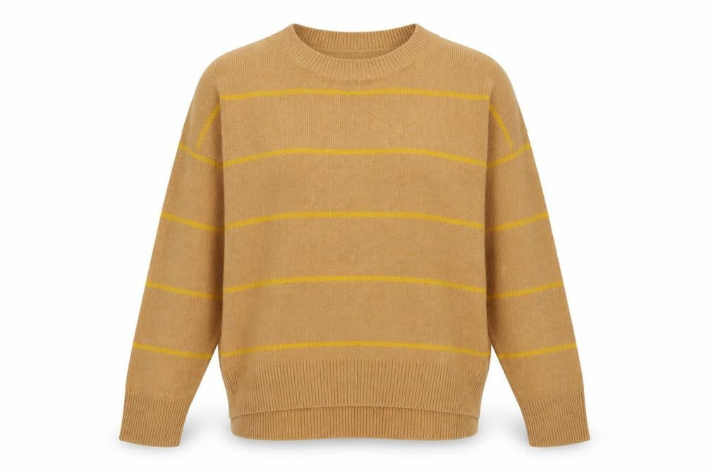 Warehouse Women's Brown Striped Pullover Jumper Size 14