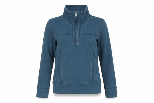 Front view of Mantaray Women's Blue, size 10, Sweatshirt