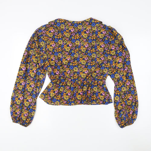 Topshop Women's Floral Blouse UK 12 Multicoloured