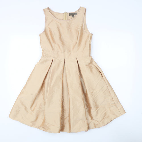 Fever London Beige Sleeveless Women's Dress Size 8