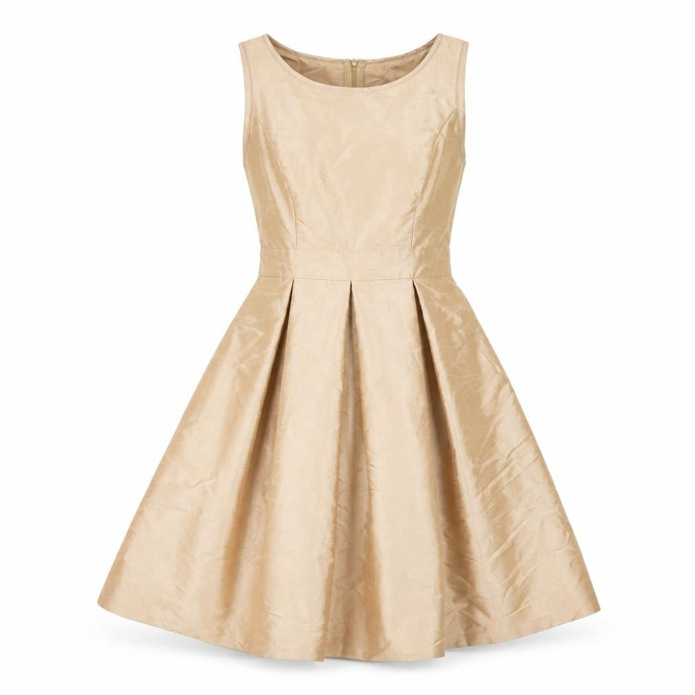 Fever London Beige Sleeveless Women's Dress Size 8
