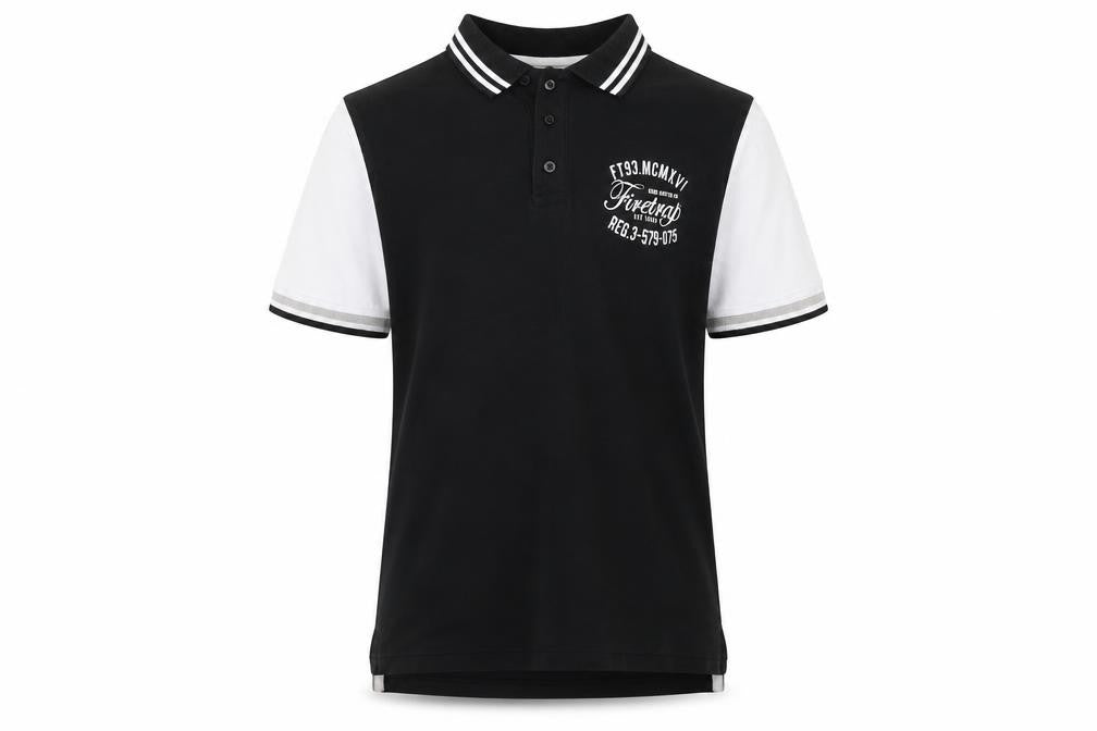 Firetrap Boys Polo Shirt 10-11 Years Black Short Sleeve
