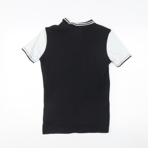 Firetrap Boys Polo Shirt 10-11 Years Black Short Sleeve