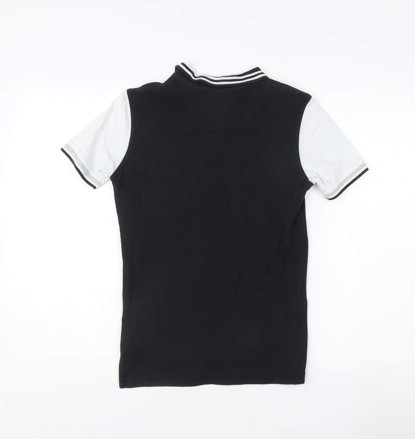 Firetrap Boys Polo Shirt 10-11 Years Black Short Sleeve