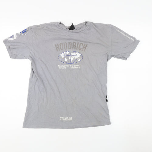 Hoodrich Men's Grey XS T-Shirt with Logo