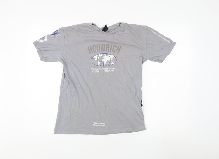 Hoodrich Men's Grey XS T-Shirt with Logo