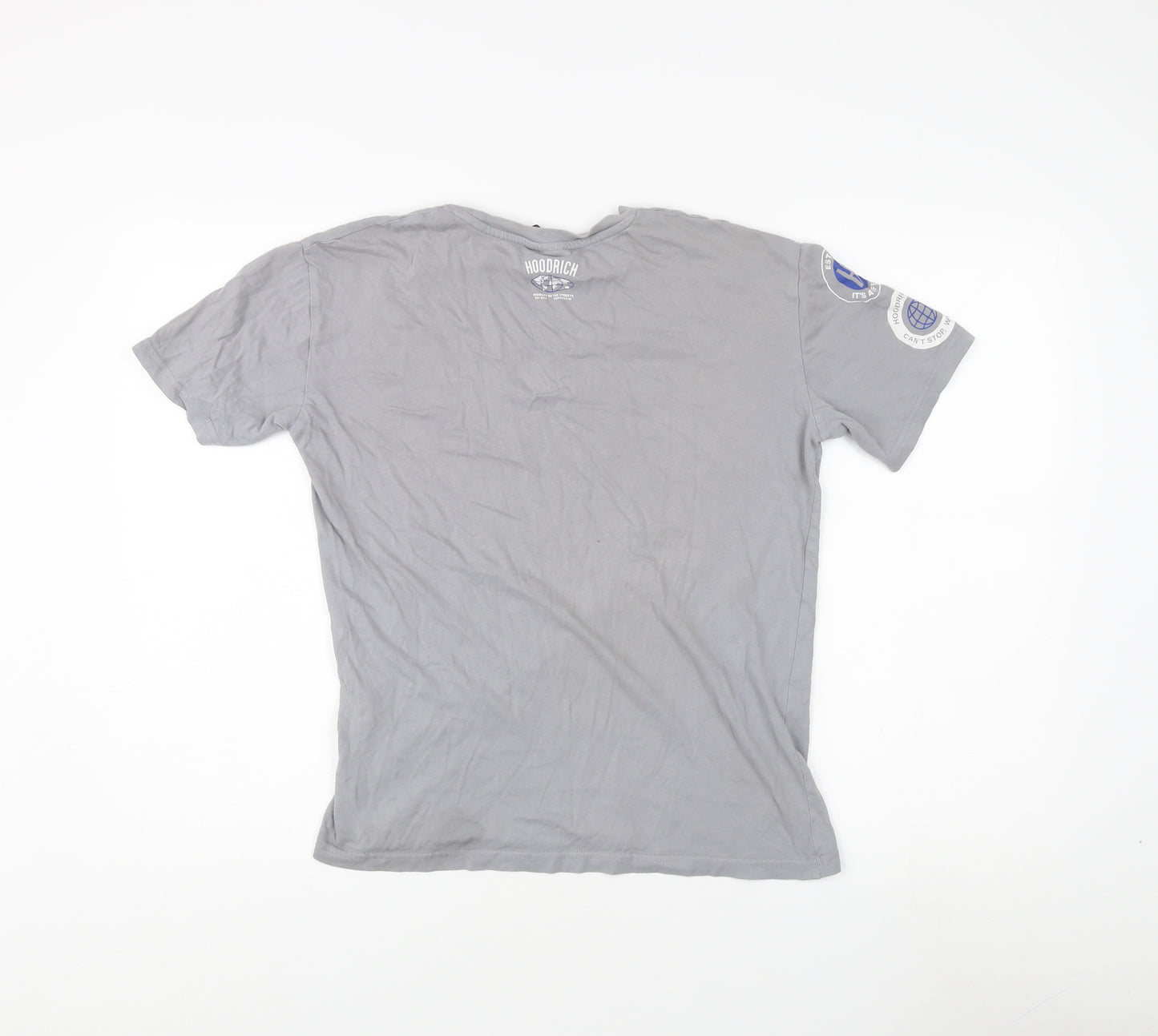 Hoodrich Men's Grey XS T-Shirt with Logo